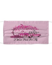 In October I Wear Pink For Me Plaid Truck Breast Cloth face mask thumbnail