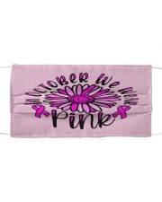 In October We Wear Pink Daisy Flower Breast Cancer Cloth face mask thumbnail