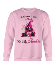 In October I Wear Pink For My Auntie Gnome Breast Crewneck Sweatshirt thumbnail