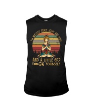 Vintage Yoga Tattooed I'm Mostly Peace Love Light Sleeveless Tee thumbnail
