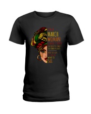 I'm A March Woman I Have 3 Sides Birthday Gift Ladies T-Shirt thumbnail