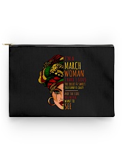 I'm A March Woman I Have 3 Sides Birthday Gift Accessory Pouch - Standard thumbnail