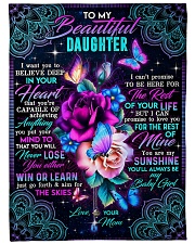 To My Daughter - Roses - I Want You To Believe Fleece Blanket tile