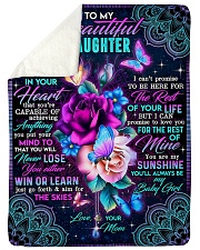 To My Daughter - Roses - I Want You To Believe Sherpa Fleece Blanket tile