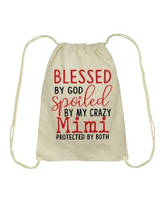 Blessed By God Spoiled By My Mimi Drawstring Bag tile