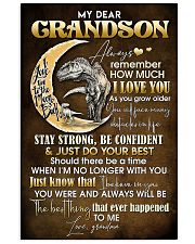 TO GRANDSON - MOON - ALWAYS REMEMBER 16x24 Poster front