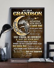 TO GRANDSON - MOON - ALWAYS REMEMBER 16x24 Poster lifestyle-poster-2