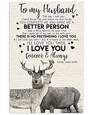 POSTER - TO MY HUSBAND - DEER - THE DAY I MET YOU 16x24 Poster front