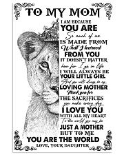 TO MY MOM - LION - THANK YOU 16x24 Poster front