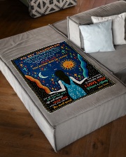 To My Daughter - I Want You To Believe Deep Small Fleece Blanket - 30" x 40" aos-coral-fleece-blanket-30x40-lifestyle-front-03