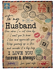 TO MY HUSBAND - VINTAGE - I LOVE YOU Fleece Blanket tile