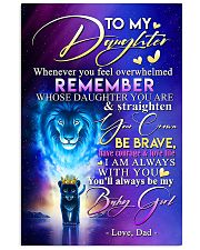 TO MY DAUGHTER - LION - WHENEVER YOU FEEL 16x24 Poster front