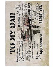 To My Dad - Firefighter - Poster 16x24 Poster front
