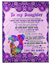 To Daughter - I Don't Want You To Follow Small Fleece Blanket - 30" x 40" front