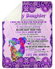 To Daughter - I Don't Want You To Follow Sherpa Fleece Blanket tile