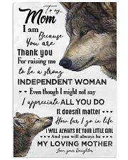 TO MY MOM - WOLF - THANK YOU 16x24 Poster front