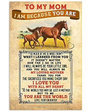 TO MY MOM - HORSE - LOVING MOTHER 16x24 Poster front