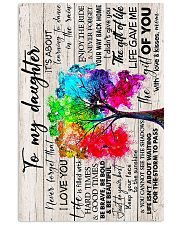 TO MY DAUGHTER - TREE - NEVER FORGET THAT 16x24 Poster front