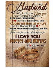 TO MY HUSBAND 16x24 Poster front