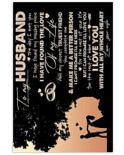 TO MY HUSBAND 16x24 Poster front