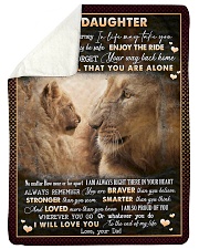 To Daughter - Lion - Wherever Your Journey Sherpa Fleece Blanket tile