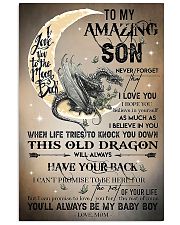 MOM TO SON - DRAGON MOON - BABY BOY 16x24 Poster front
