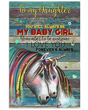 POSTER - TO MY DAUGHTER - UNICORN - I DIDN'T 16x24 Poster front