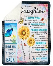 I Want You To Know I Love You - Mom To Daughter Sherpa Fleece Blanket tile