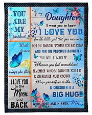 YOU ARE MY SUNSHINE - TO DAUGHTER FROM MOM Small Fleece Blanket - 30" x 40" front