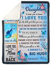 YOU ARE MY SUNSHINE - TO DAUGHTER FROM MOM Sherpa Fleece Blanket tile