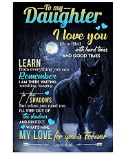 POSTER - TO MY DAUGHTER - WOLF - FOREVER 16x24 Poster front