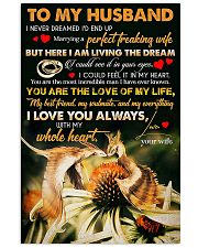 TO MY HUSBAND - DRAGON - I LOVE YOU 16x24 Poster front