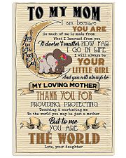 TO MY MOM - ELEPHANT - THANK YOU 16x24 Poster front