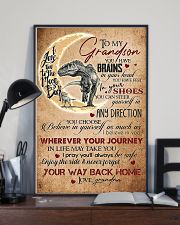 GRANDMA TO GRANDSON - T REX - HAVE BRAINS 16x24 Poster lifestyle-poster-2