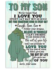 Mom To Son - T rex - Never Forget That I Love You 16x24 Poster front