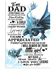 POSTER - TO MY DAD - DRAGON - YOU ARE APPRECIATED 16x24 Poster front