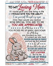 TO MY MOM - RABBIT - I LOVE YOU 16x24 Poster front