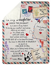 To My Daughter - Special Blanket For Daughter Sherpa Fleece Blanket tile