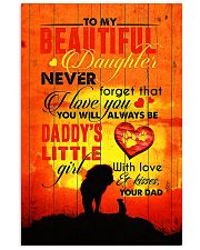 To Daughter - Lion - Never Forget That I Love You 16x24 Poster front