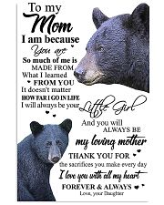 TO MY MOM - BLACK BEAR - THANK YOU 16x24 Poster front