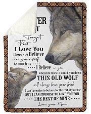THIS OLD WOLF - TO DAUGHTER FROM MOM Sherpa Fleece Blanket tile