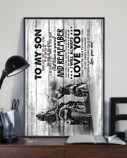 Dad to Son - Motocycling - Never Forget That You 16x24 Poster lifestyle-poster-2