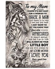 TO MY MOM - TIGER - YOU ARE APPRECIATED 16x24 Poster front