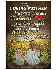 TO MY MOTHER - SUNFLOWER - I LOVE YOU 16x24 Poster front