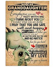 TO MY GRANDDAUGHTER - DRAGONS - GRANDMA 16x24 Poster front
