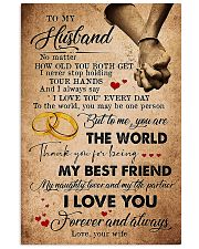TO MY HUSBAND 16x24 Poster front