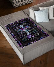 To My Mom - I Love You And Appreciate You Small Fleece Blanket - 30" x 40" aos-coral-fleece-blanket-30x40-lifestyle-front-03