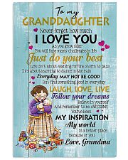 TO GRANDDAUGHTER - BABY - BETTER PLACE 16x24 Poster front