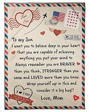 I LOVE YOU TO THE MOON AND BACK Small Fleece Blanket - 30" x 40" front