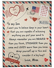 I LOVE YOU TO THE MOON AND BACK Fleece Blanket tile